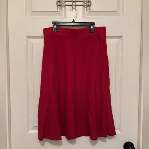Ann Taylor Red Women's Sweater Skirt